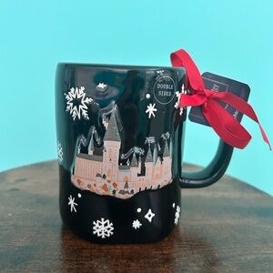 NWT Rae Dunn x Harry Potter ‘I’d Rather Stay at Hogwarts this Christmas’ Mug